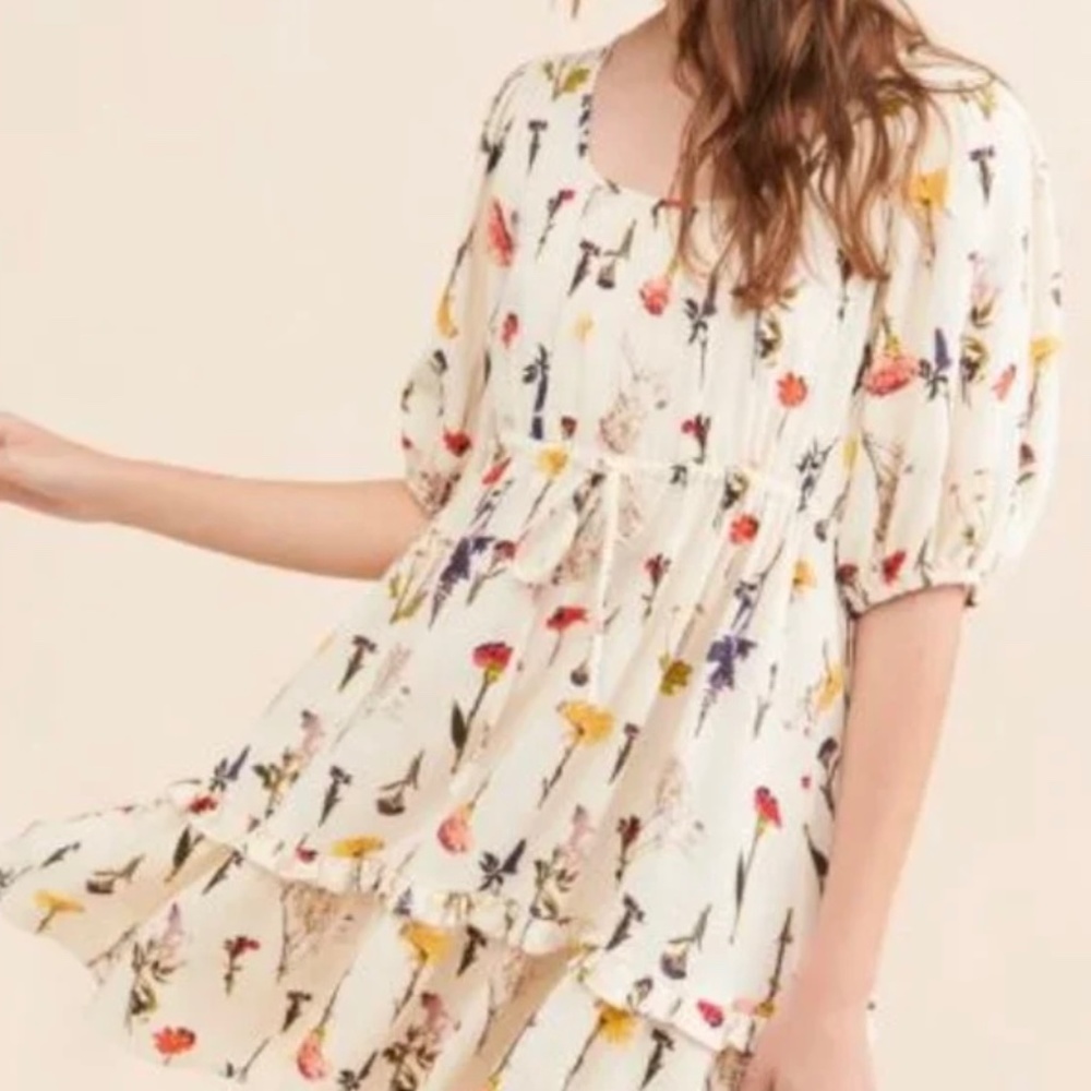Leila Floral Dress Lisa Says Gah - xs brand new w/ tags